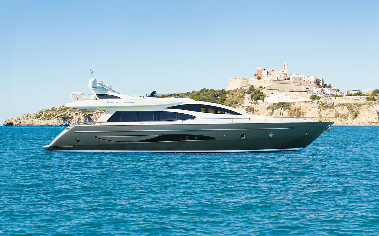 Yacht Brokerage Riva Venere 75 Exterior Profile Ibiza