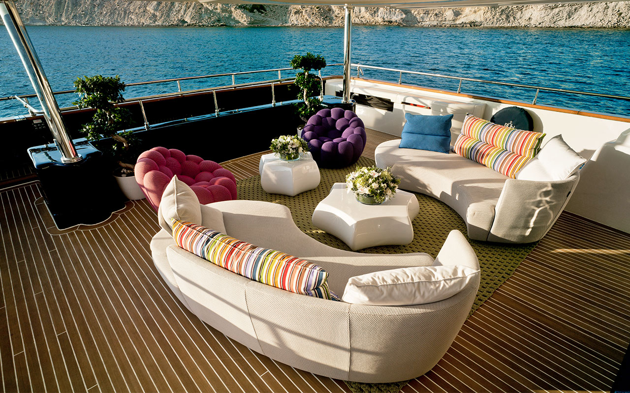 Yacht Charter Ibiza CRN 130 aft deck