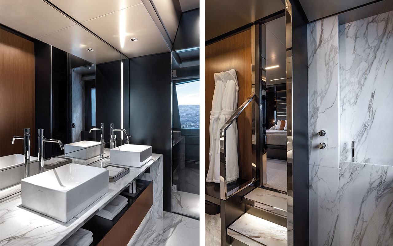 Yacht Brands Riva 102 Corsaro Super lower deck bathroom