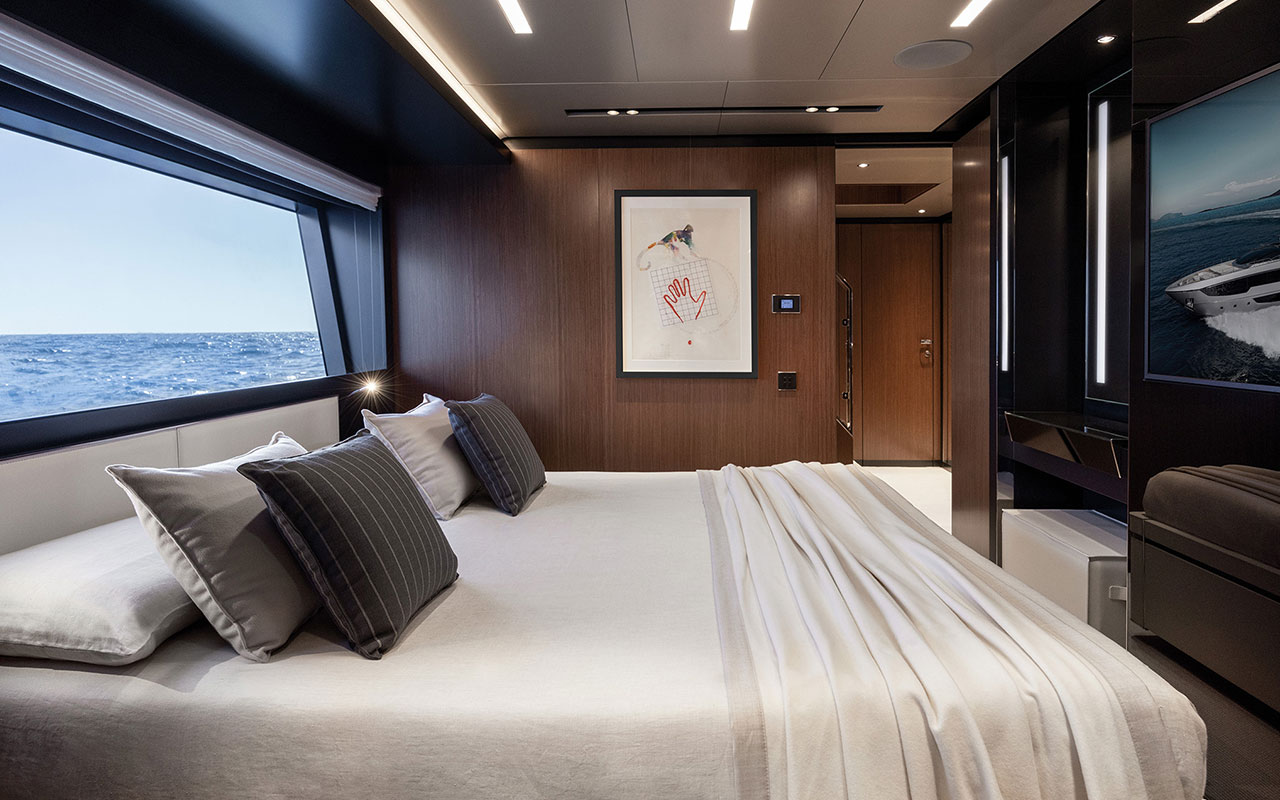 Yacht Brands Riva 102 Corsaro Super lower deck VIP cabin