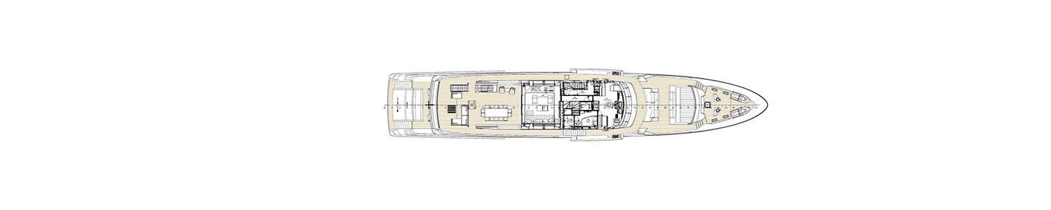 Yacht Brands Riva 50 Metri layout upper deck