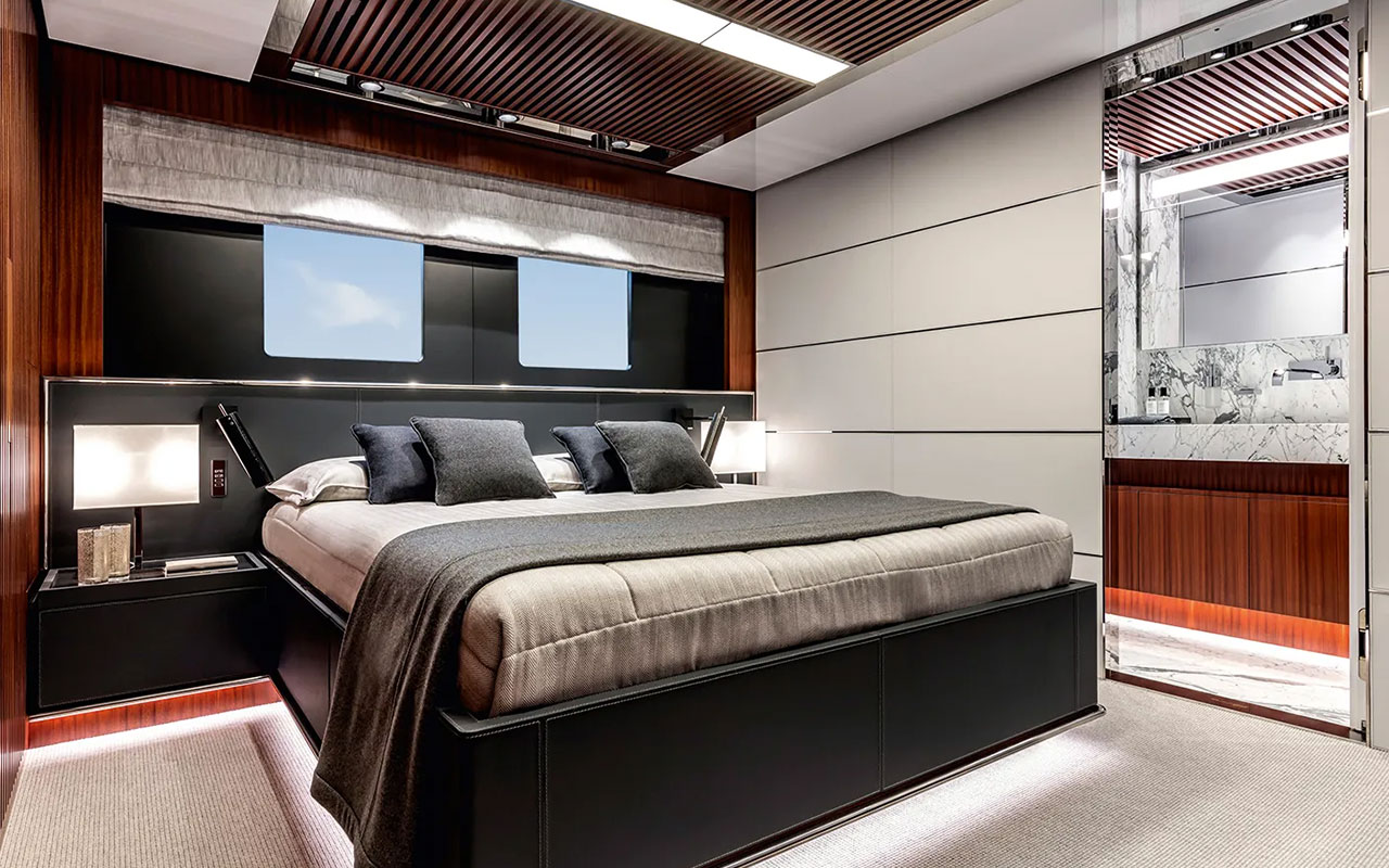 Yacht Brands Riva 50 Metri lower deck guest cabin