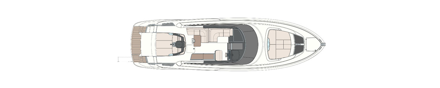 Yacht Brands Riva 56 Rivale layout main deck