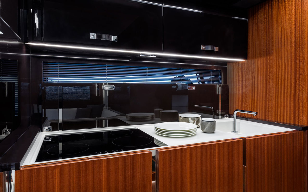 Yacht Brands Riva 56 Rivale lower deck galley