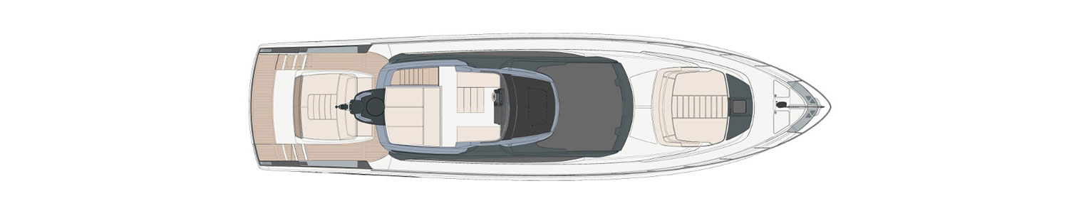 Yacht Brands Riva 66 Ribelle layout fly deck