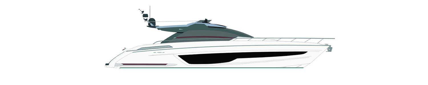 Yacht Brands Riva 66 Ribelle layout profile