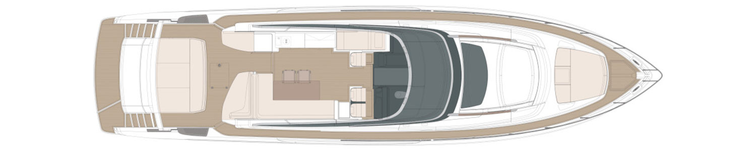 Yacht Brands Riva 76 Bahamas Super layout main deck