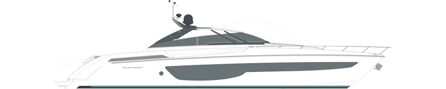 Yacht Brands Riva 76 Bahamas Super layout profile