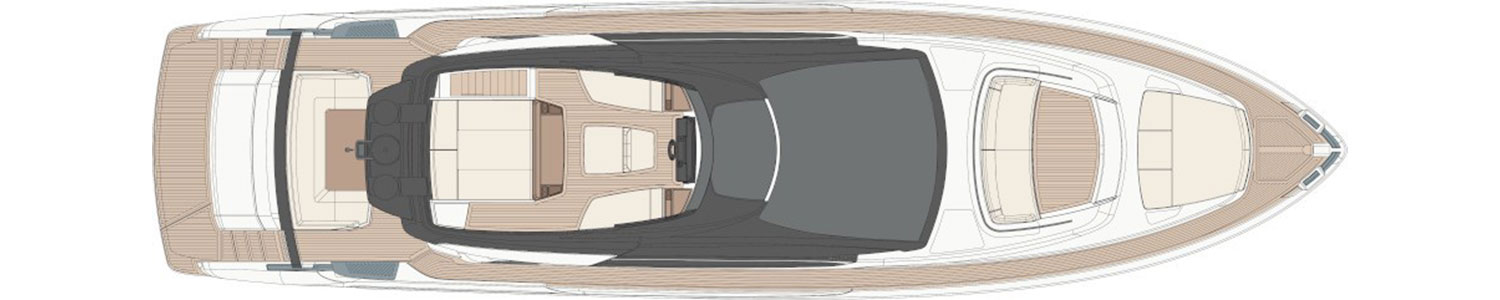 Yacht Brands Riva 76 Perseo Super layout top view
