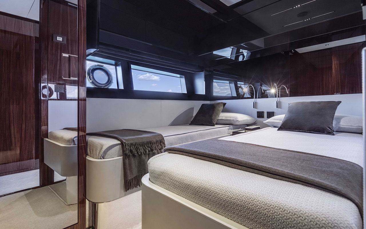 Yacht Brands Riva 76 Perseo Super lower deck twin cabin
