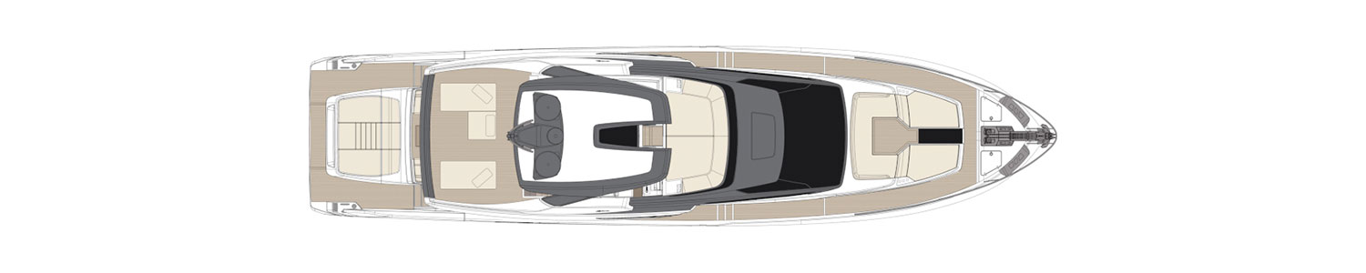 Yacht Brands Riva 82 Diva layout top view