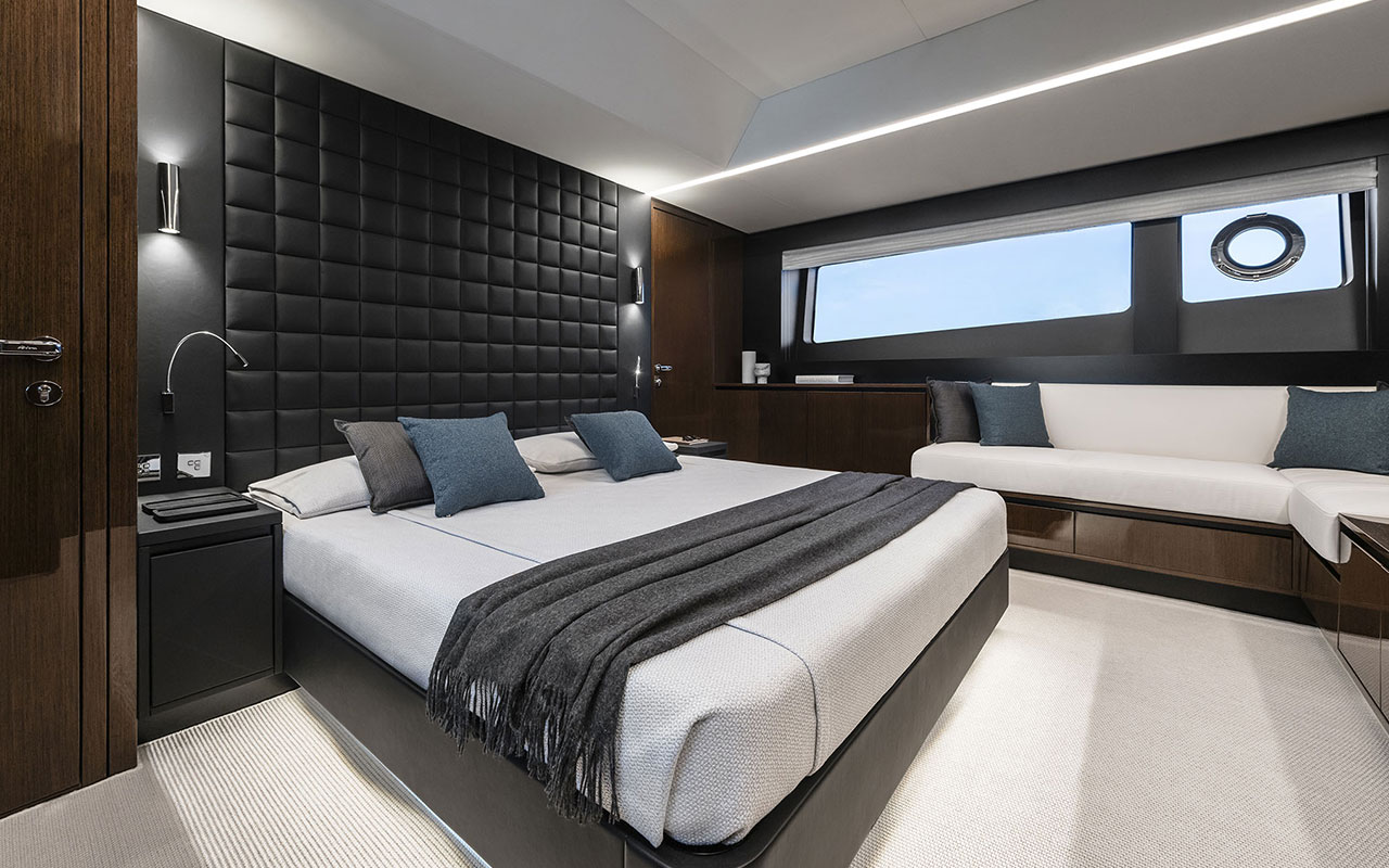 Yacht Brands Riva 82 Diva lower deck master cabin