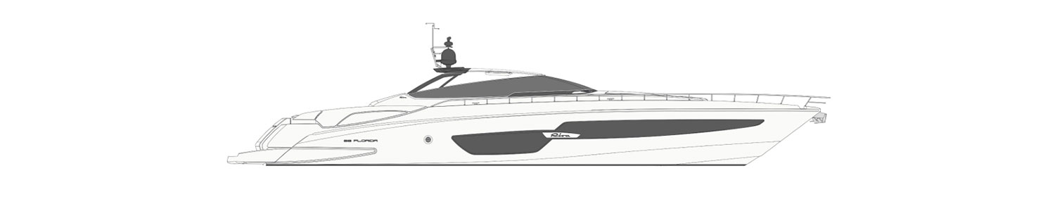 Yacht Brands Riva 88 Florida layout profile