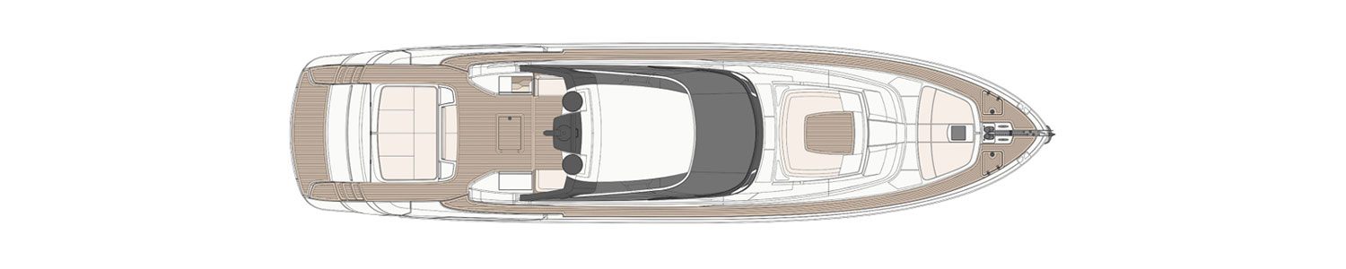 Yacht Brands Riva 88 Florida layout sun deck