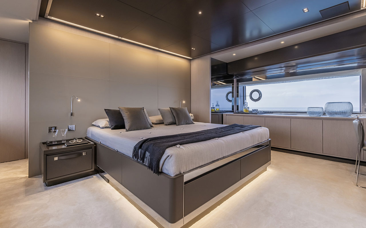 Yacht Brands Riva 90 Argo main deck master cabin