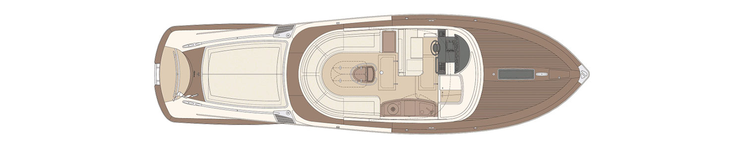 Yacht Brands Riva Aquariva Super layout main deck