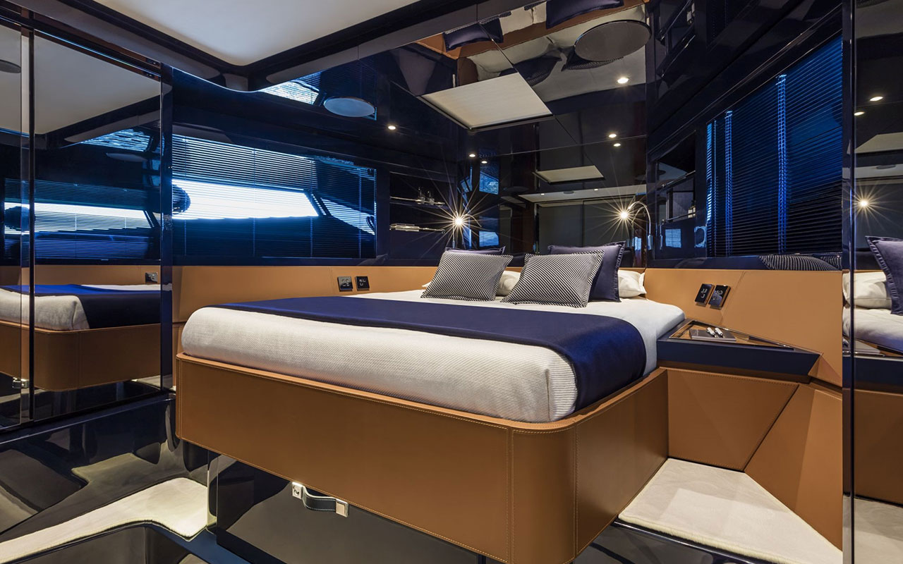 Yacht Brands Riva Dolceriva lower deck cabin