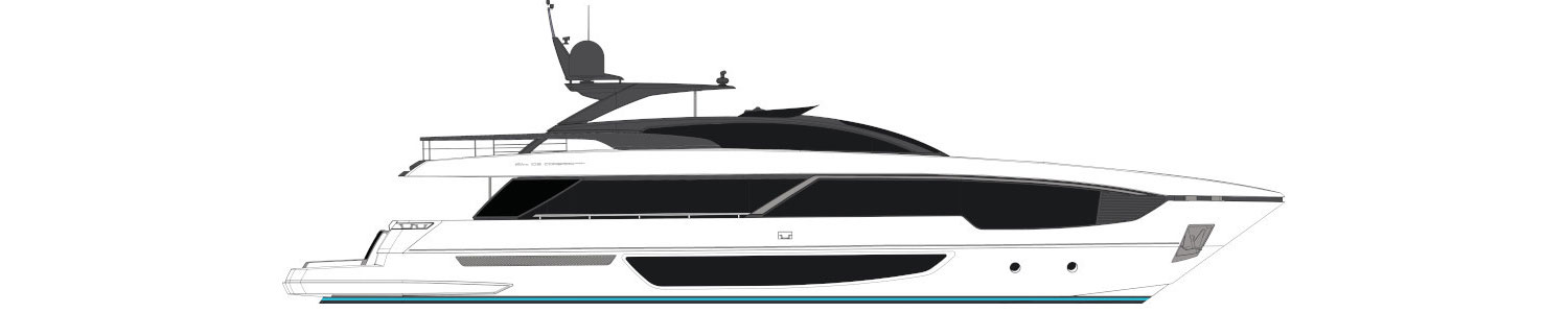 Yacht Brands Riva 102 Corsaro Super layout profile