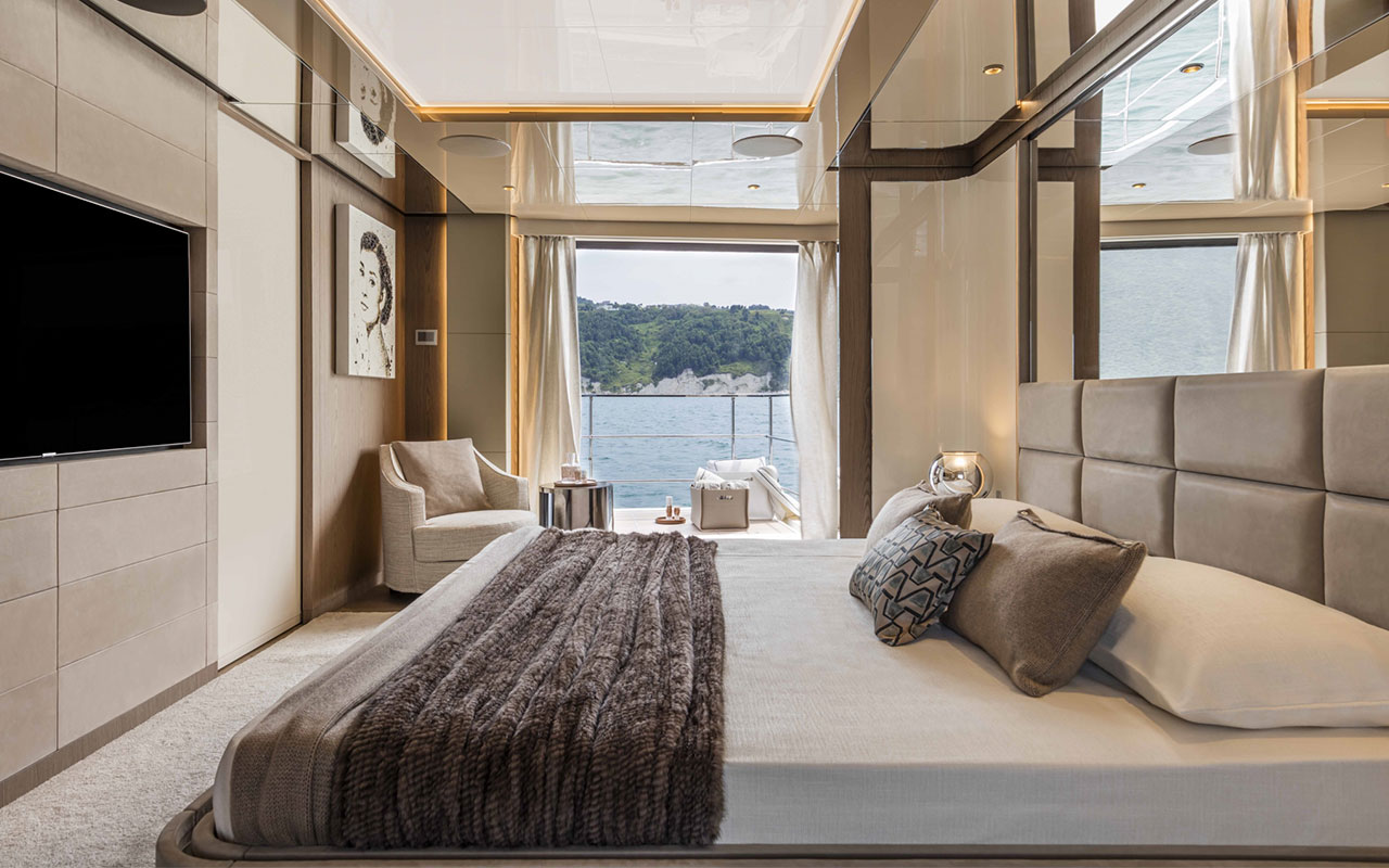 Yacht Brands Custom Line 106 main deck master cabin