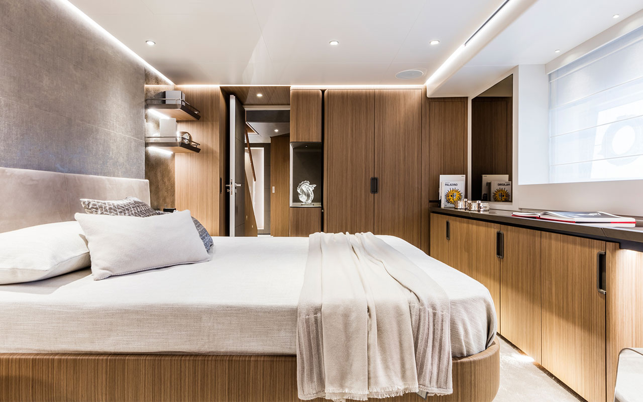 Yacht Brands Custom Line 120 lower deck VIP cabin