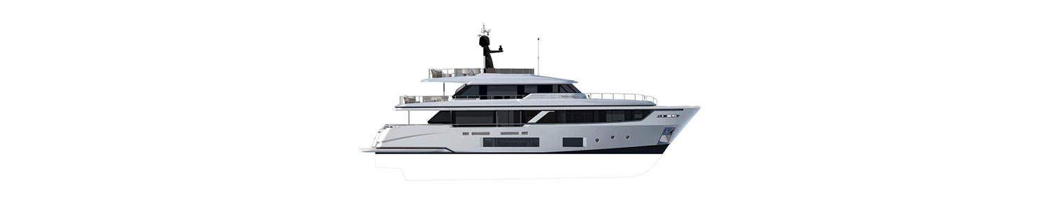 Yacht Brands Custom Line Navetta 30 layout profile