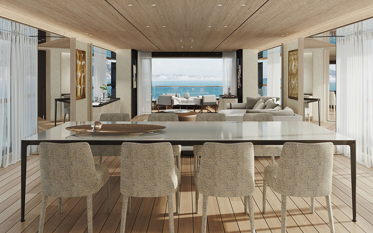 Yacht Brands Custom Line Navetta 38 Project dining