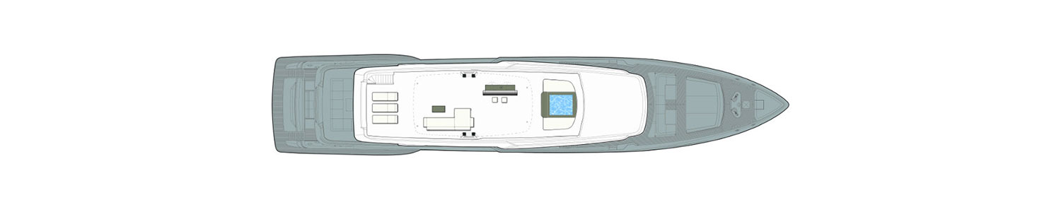 Yacht Brands Custom Line Navetta 42 layout sun deck