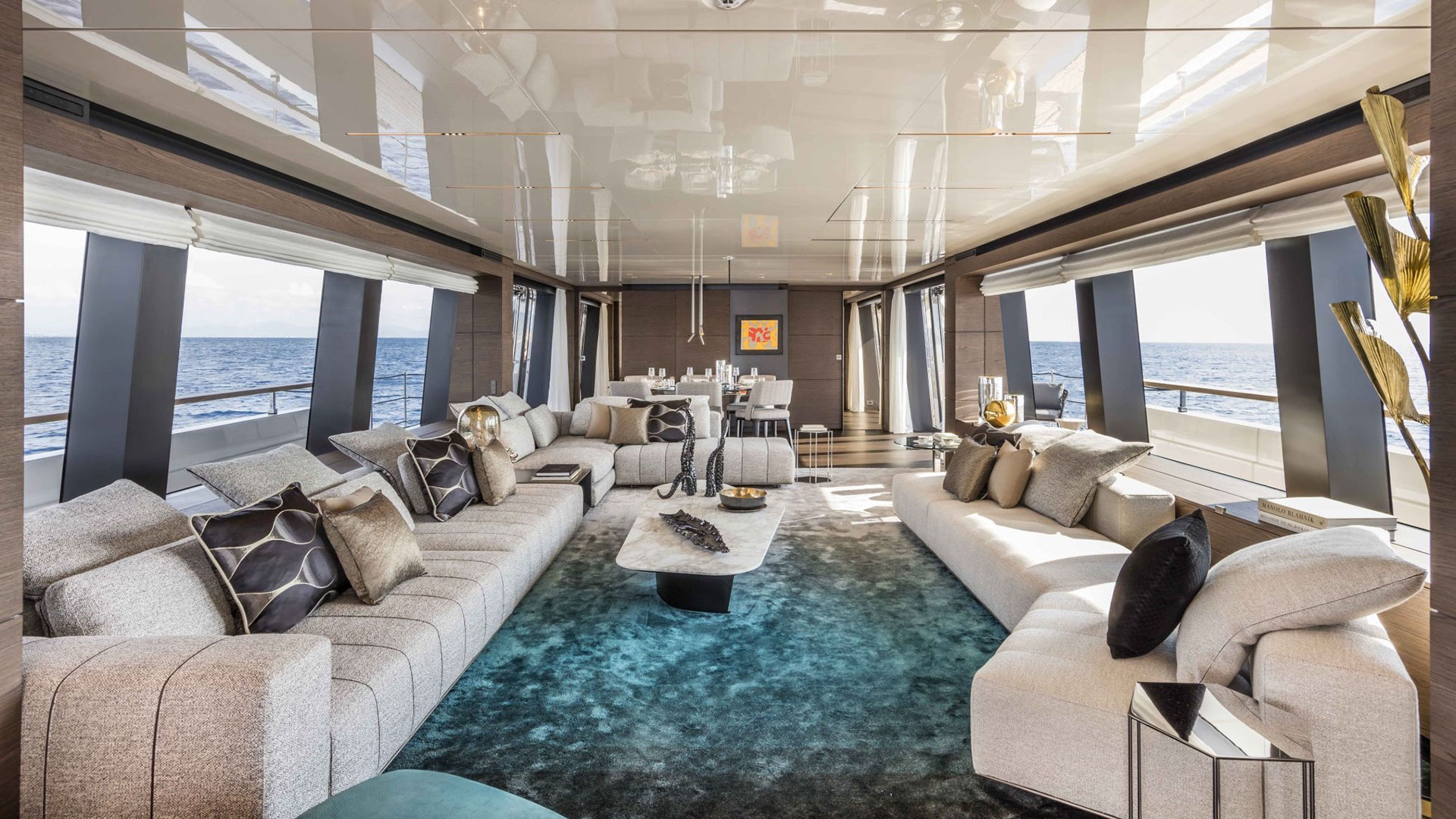 Yacht Brands Custom Line Navetta 42 upper deck salon