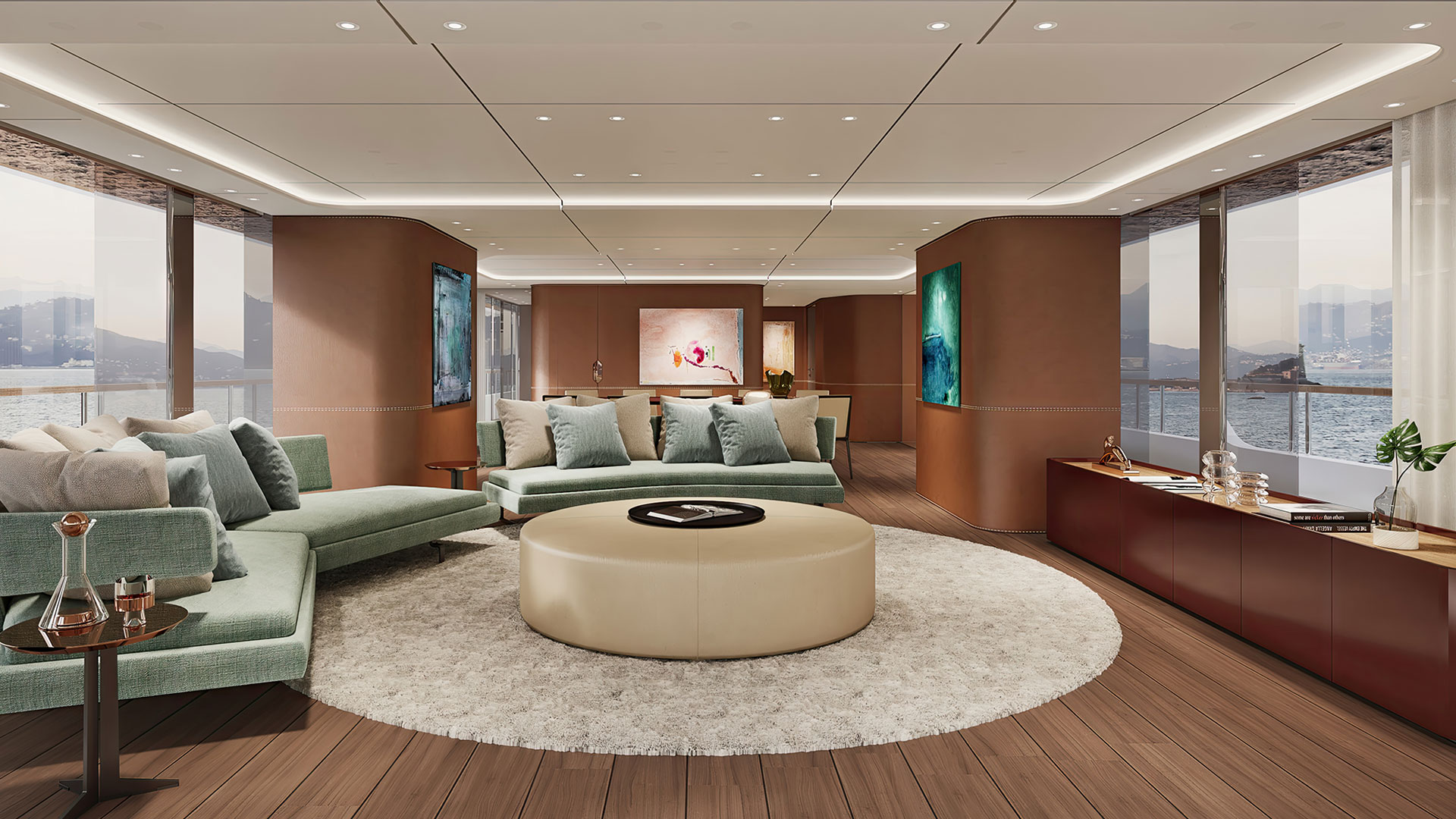 Yacht Brands Custom Line Navetta 50 project salon