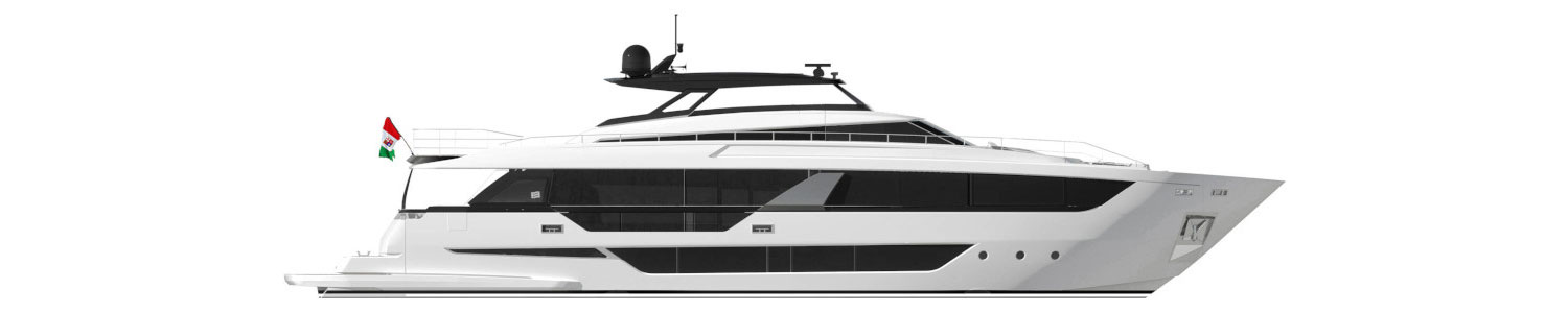 Yacht Brands Ferretti Yachts 1000 layout profile