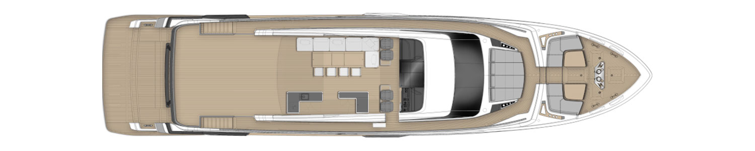 Yacht Brands Ferretti Yachts 1000 layout sun deck