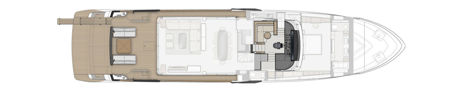 Yacht Brands Ferretti Yachts 1000 layout wheelhouse