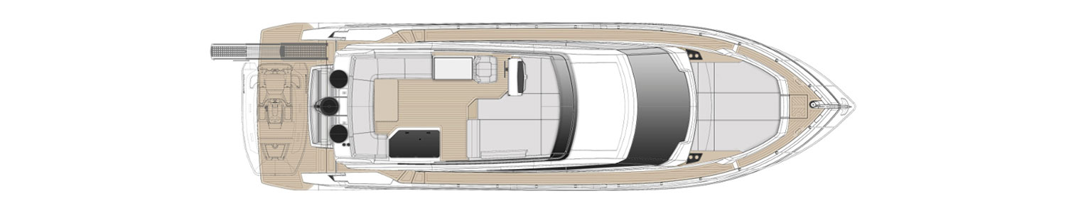 Yacht Brands Ferretti Yachts 500 layout top Flybridge