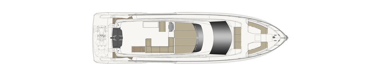 Yacht Brands Ferretti Yachts 670 layout sun deck