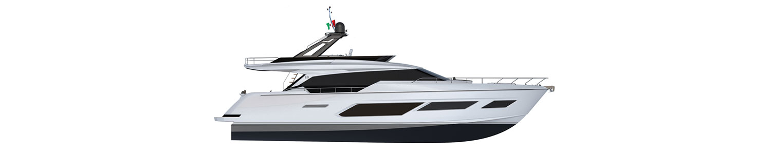 Yacht Brands Ferretti Yachts 720 profile equipment rack