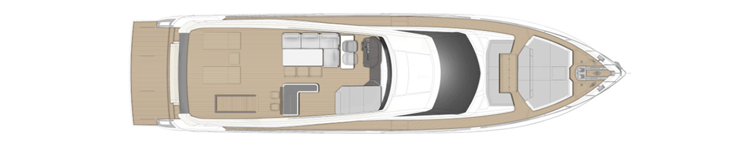 Yacht Brands Ferretti Yachts 780 layout sun deck
