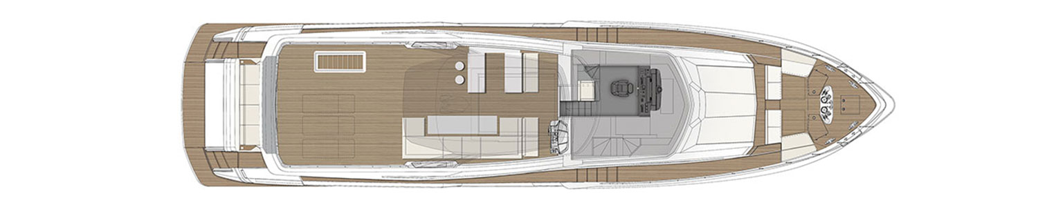 Yacht Brands Ferretti Yachts 920 layout sun deck