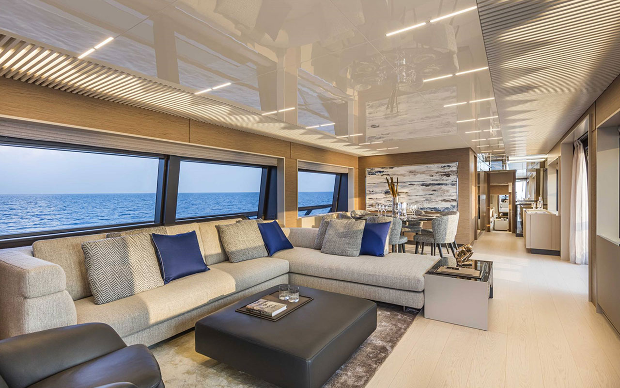 Yacht Brands Ferretti Yachts 920 main deck salon