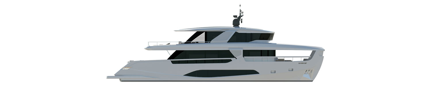 Yacht Brands Ferretti Yachts INFYNITO 90 layout profile