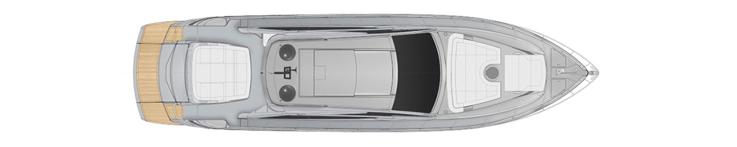 Yacht Brands Pershing 6X layout top