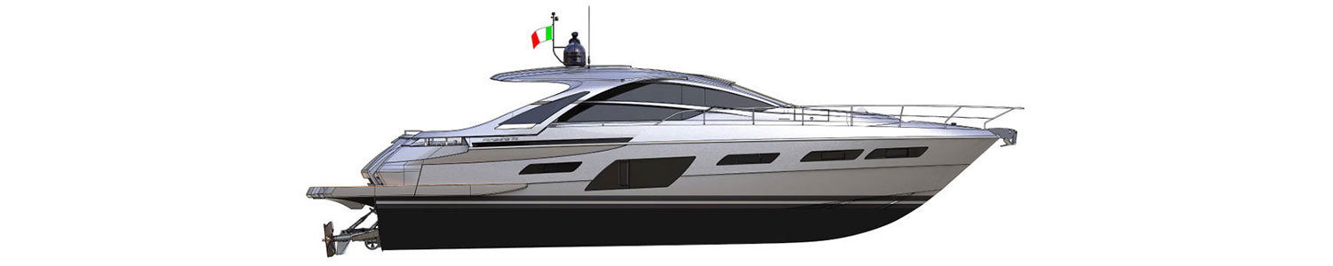 Yacht Brands Pershing 7X layout profile