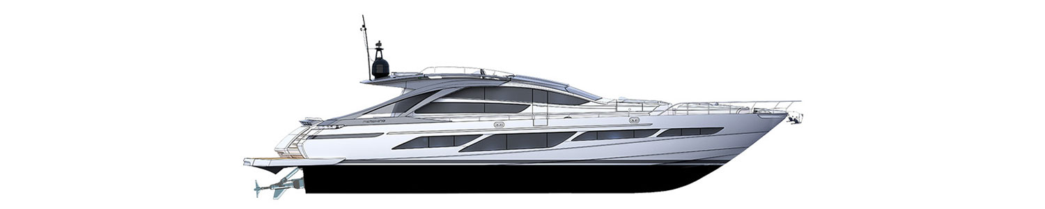 Yacht Brands Pershing 9X profile