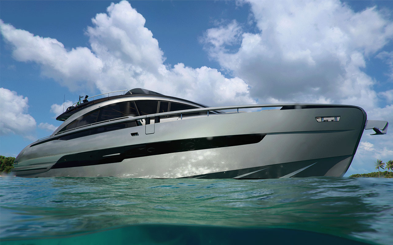 Yacht Brands Pershing GTX80 project exterior