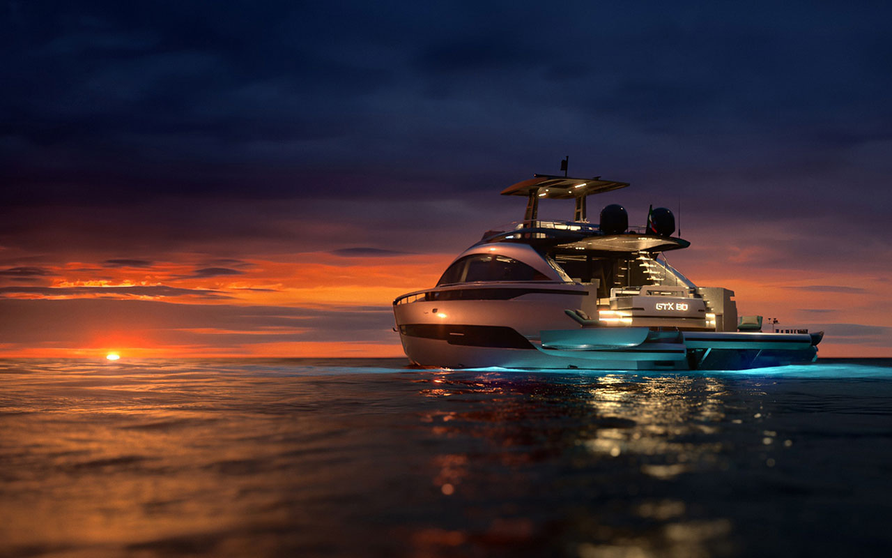 Yacht Brands Pershing GTX80 project exterior