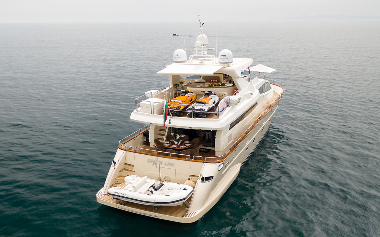 Yacht Charter Greece Falcon 90 exterior