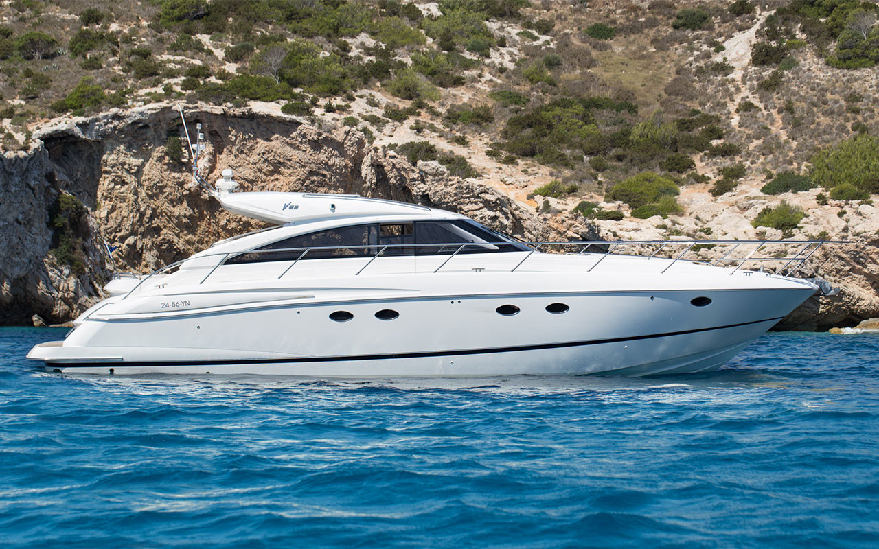 Yacht Charter Ibiza Princess V53 exterior