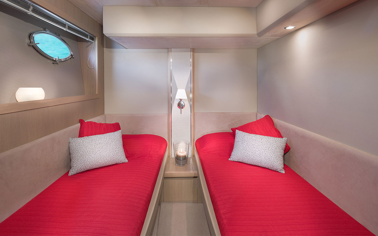 Yacht Charter Ibiza Princess V53 twin cabin
