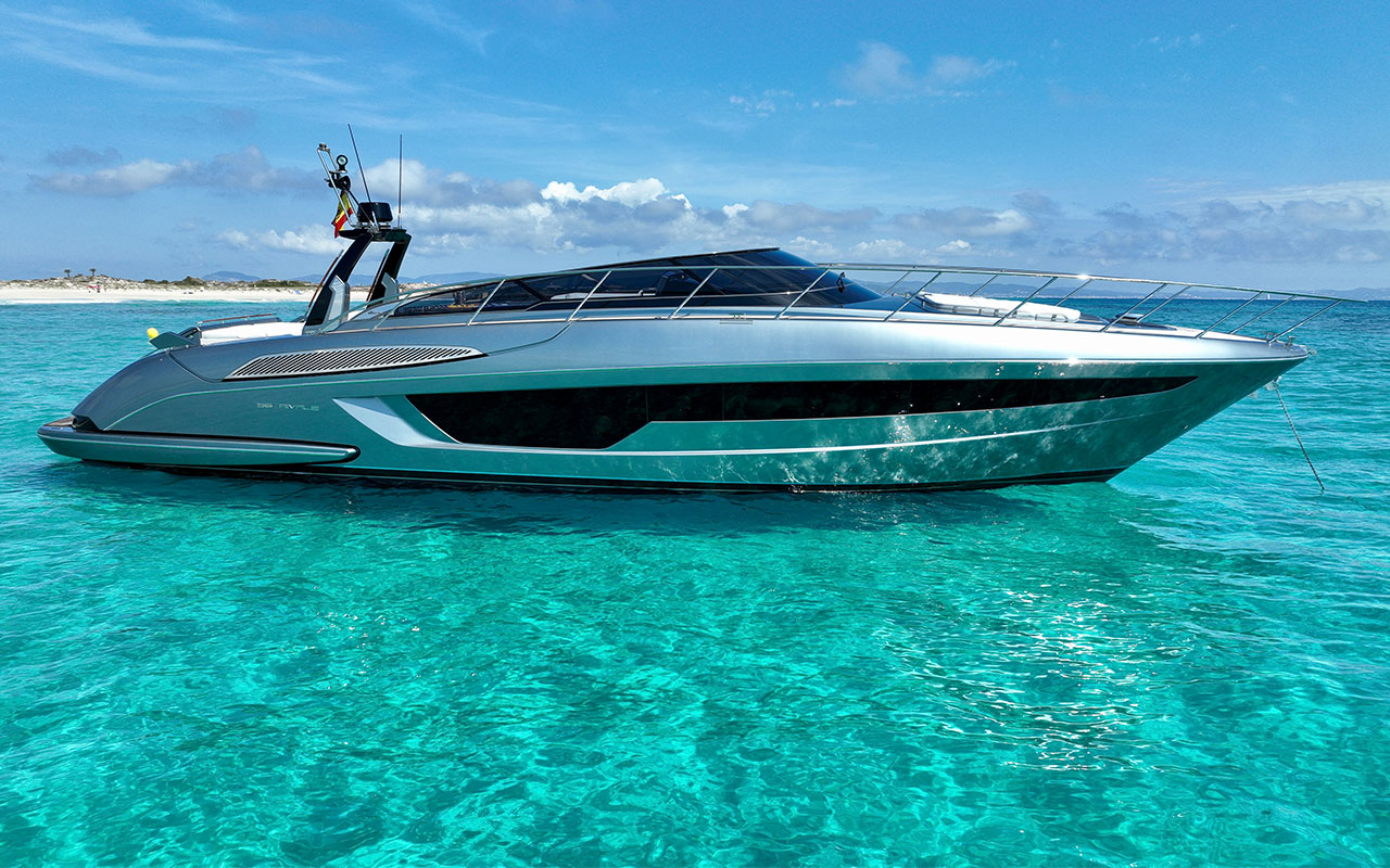 Yacht Charter Ibiza Riva 56 Rivale exterior
