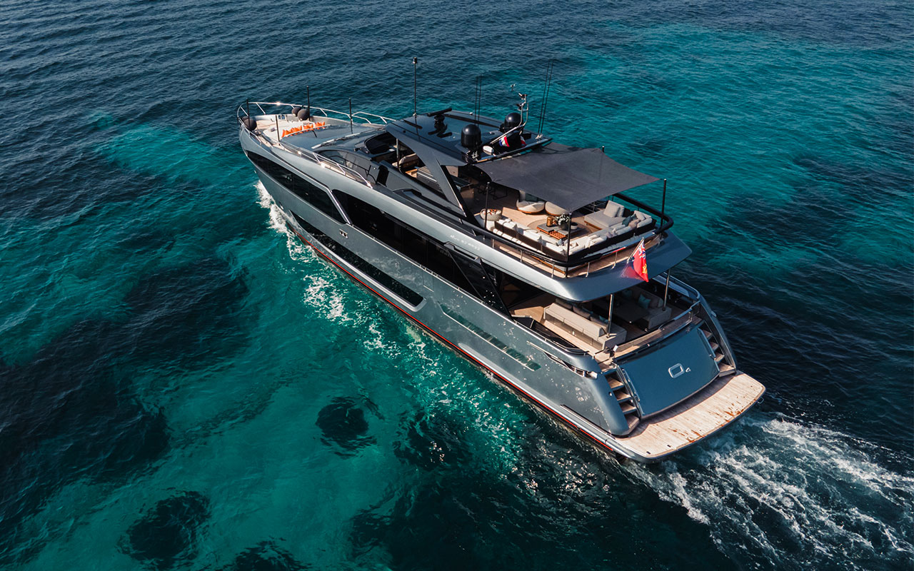 Yacht Charter Ibiza Riva 90 Argo exterior