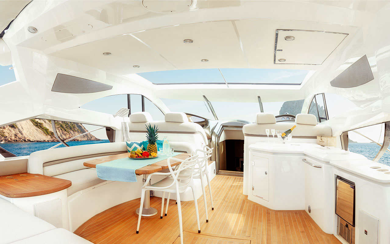 Yacht Charter Ibiza Sunseeker Predator 68 exterior